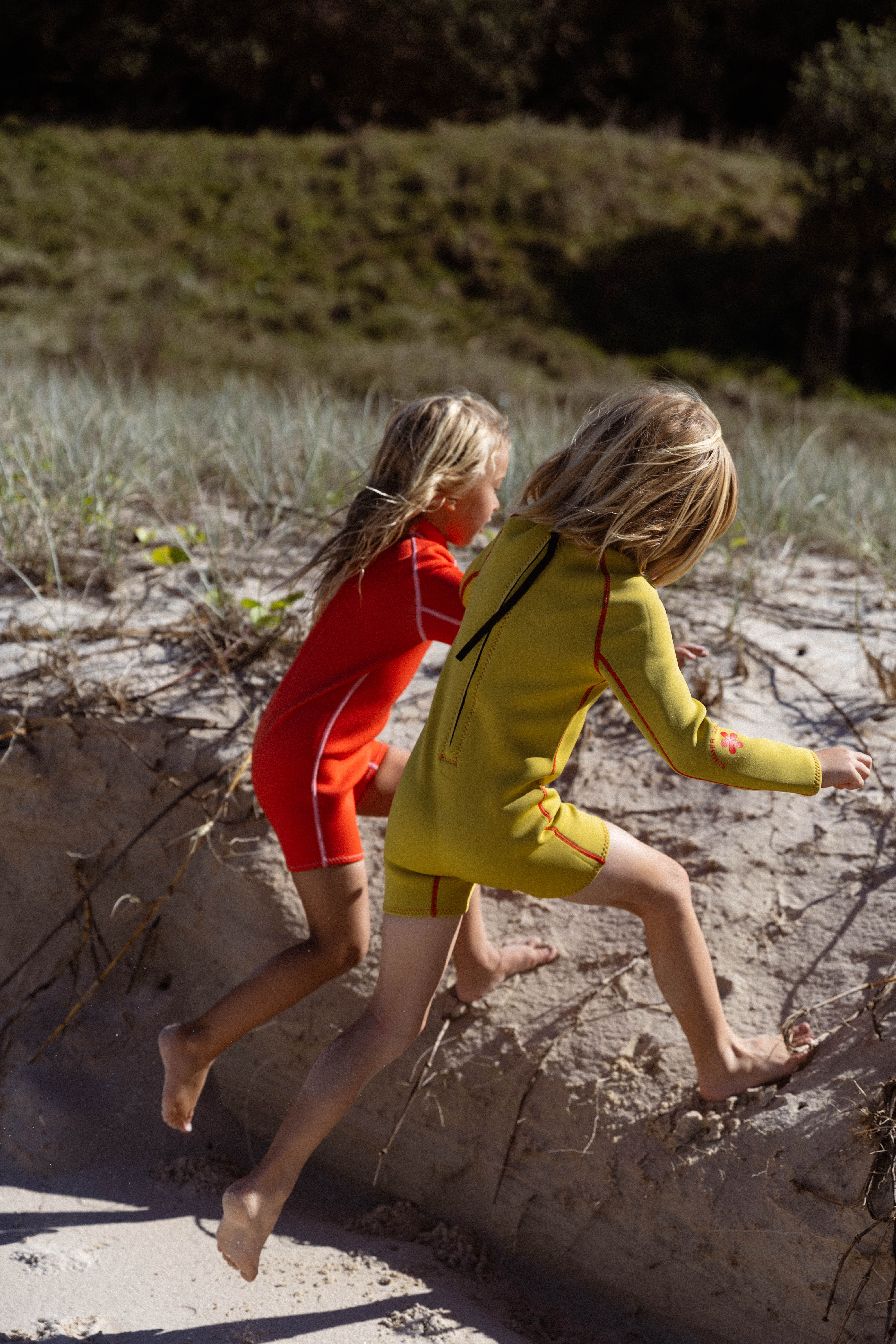 Springsuit Wetsuit Mustard/Tomato