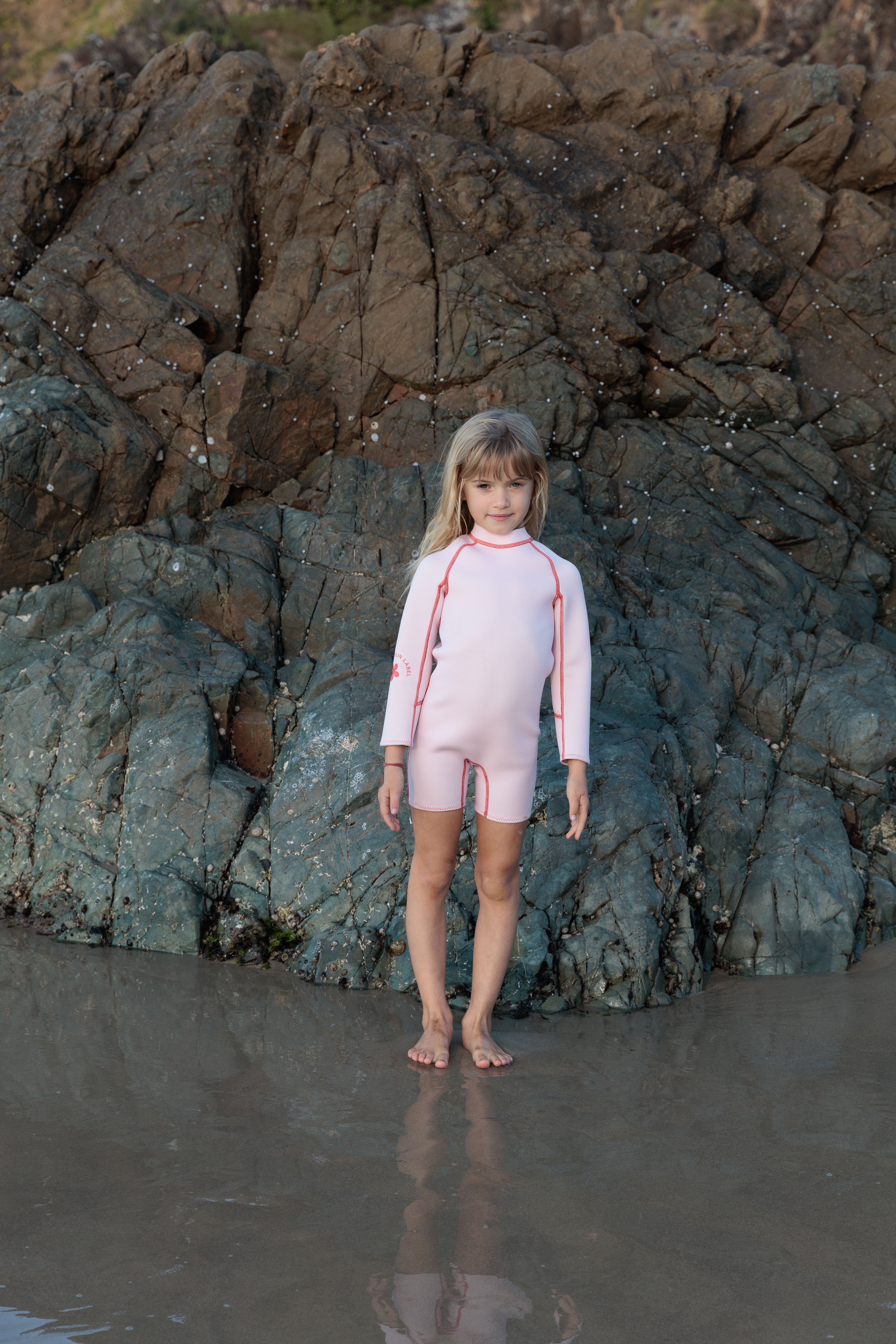 Springsuit Wetsuit - Powder Pink/Tomato