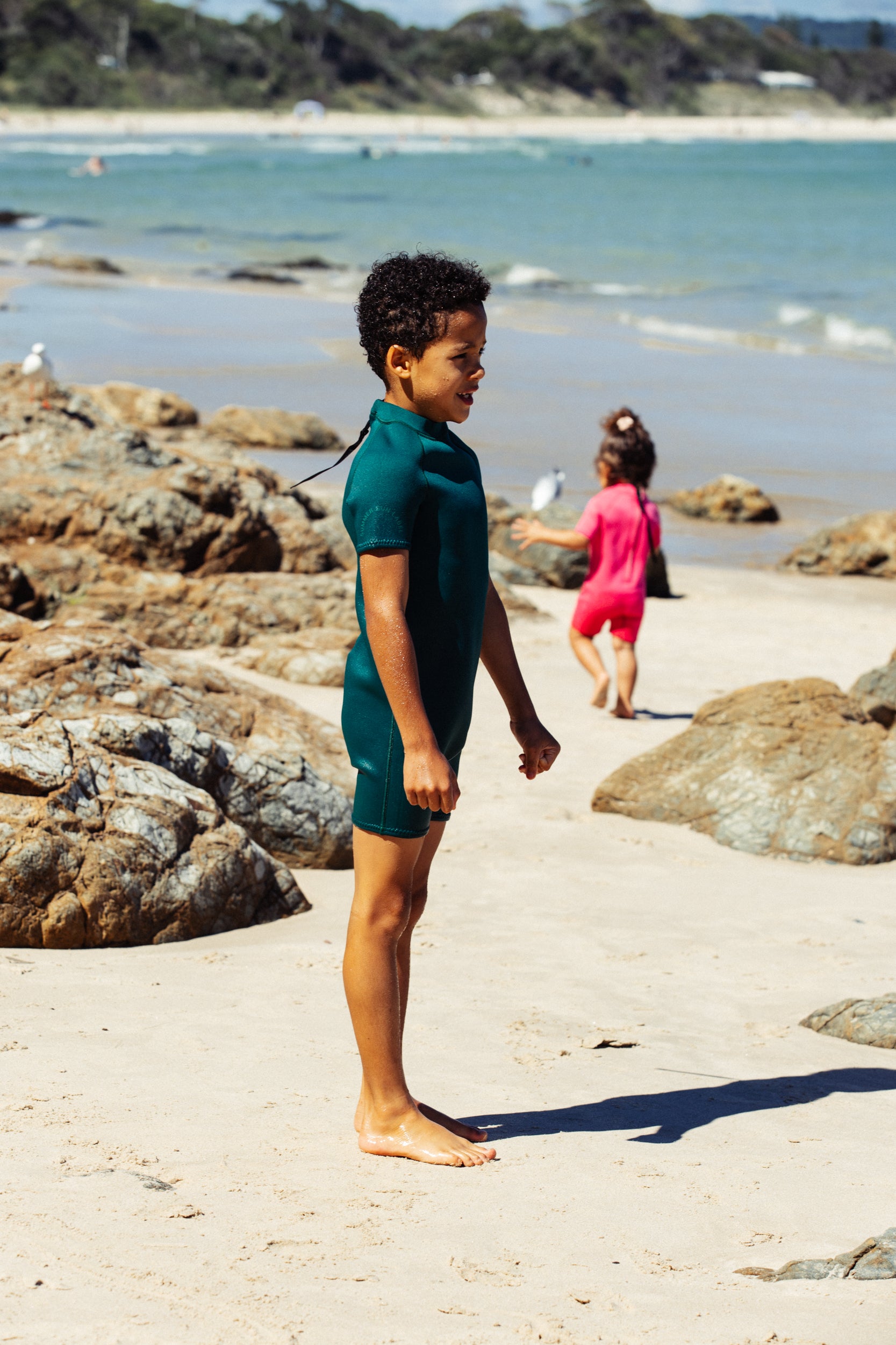 Short Sleeve Springsuit – Forest Green