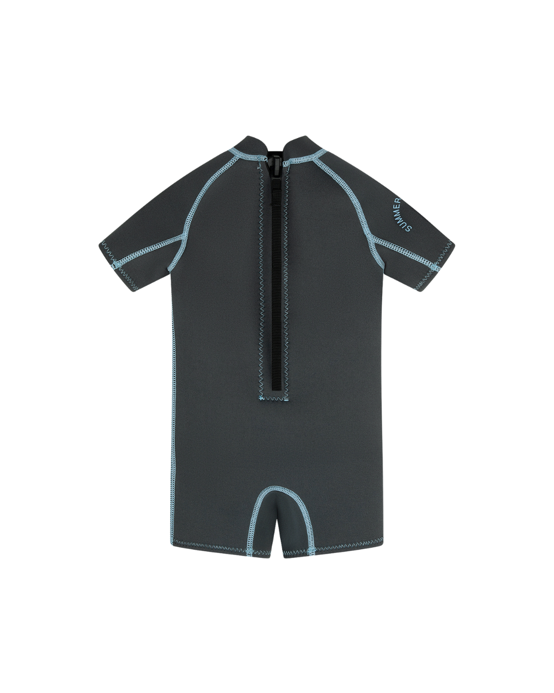 Short Sleeve Springsuit - Charcoal/Dusty Blue