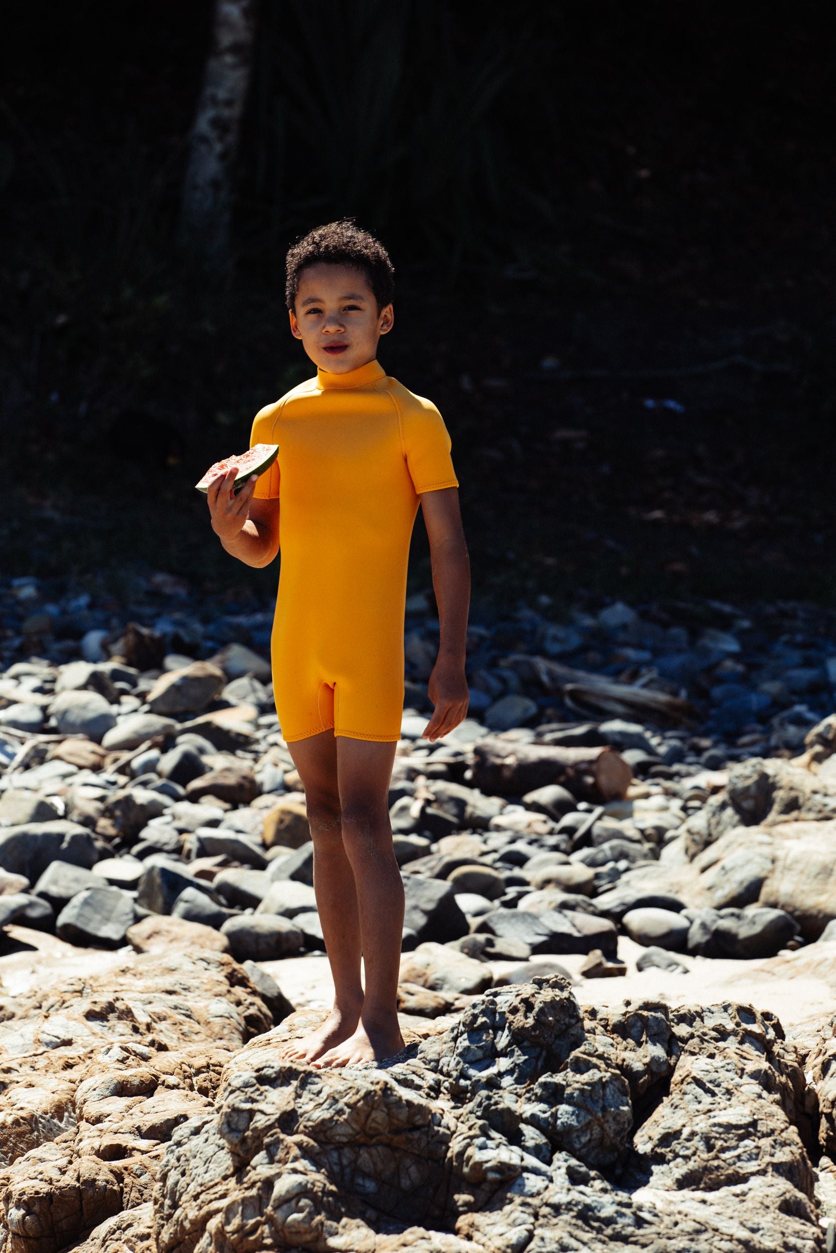 Short Sleeve Springsuit - Sunflower