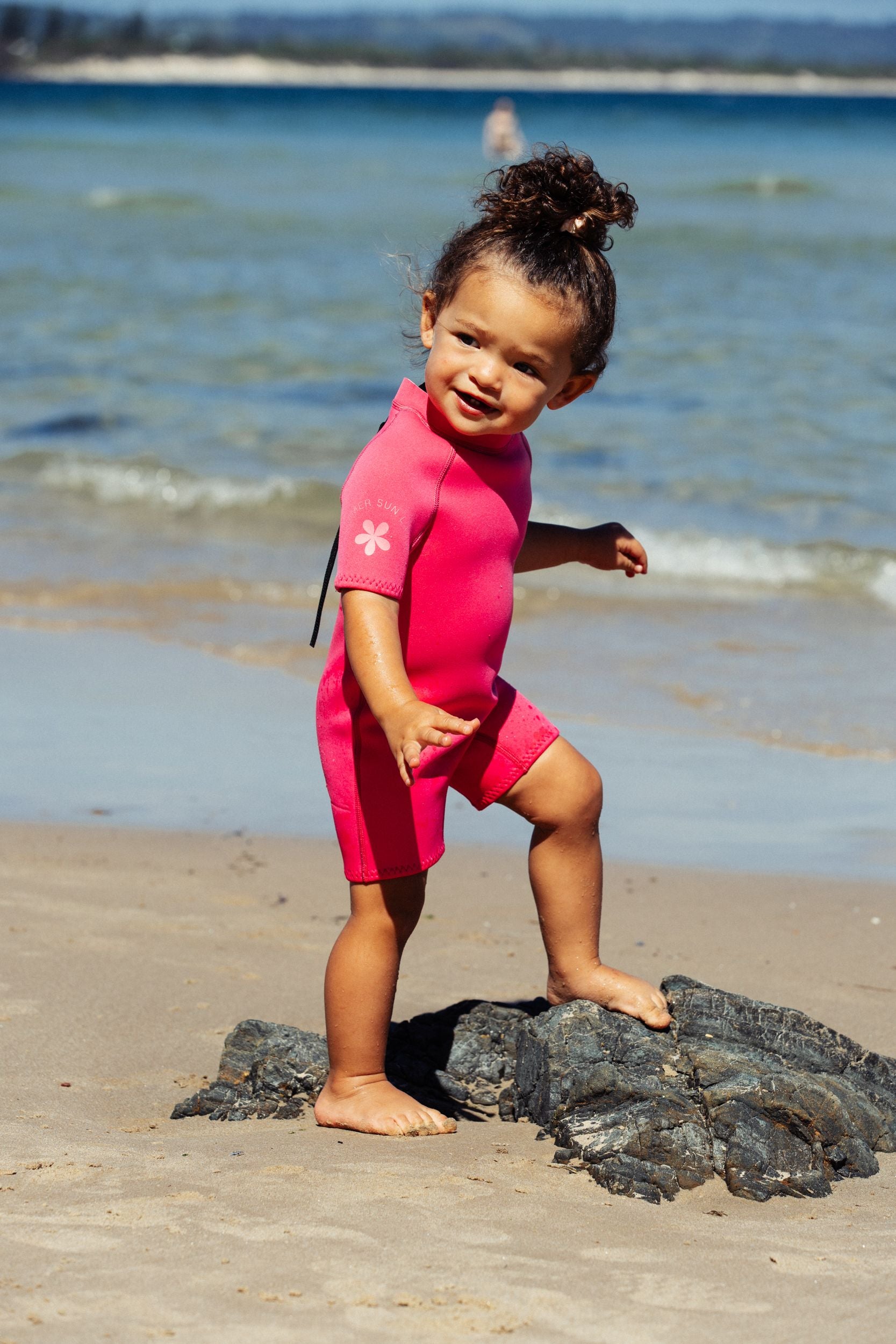 Short Sleeve Springsuit - Candy Pink