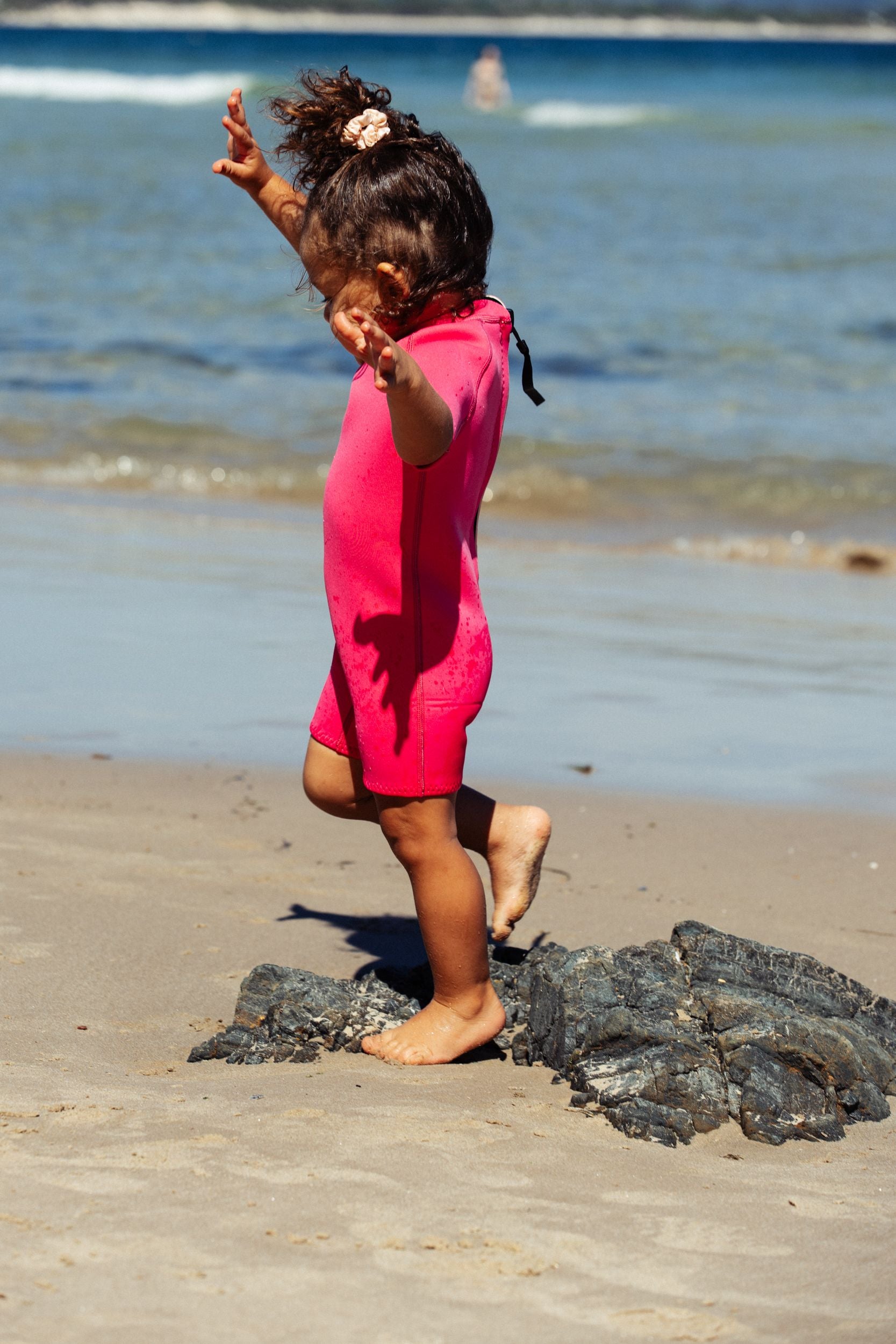Short Sleeve Springsuit - Candy Pink