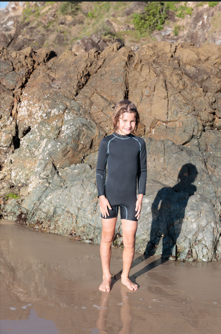 Springsuit Wetsuit - Charcoal/Dusty Blue