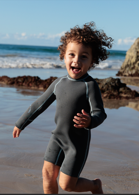 Springsuit Wetsuit - Charcoal/Dusty Blue