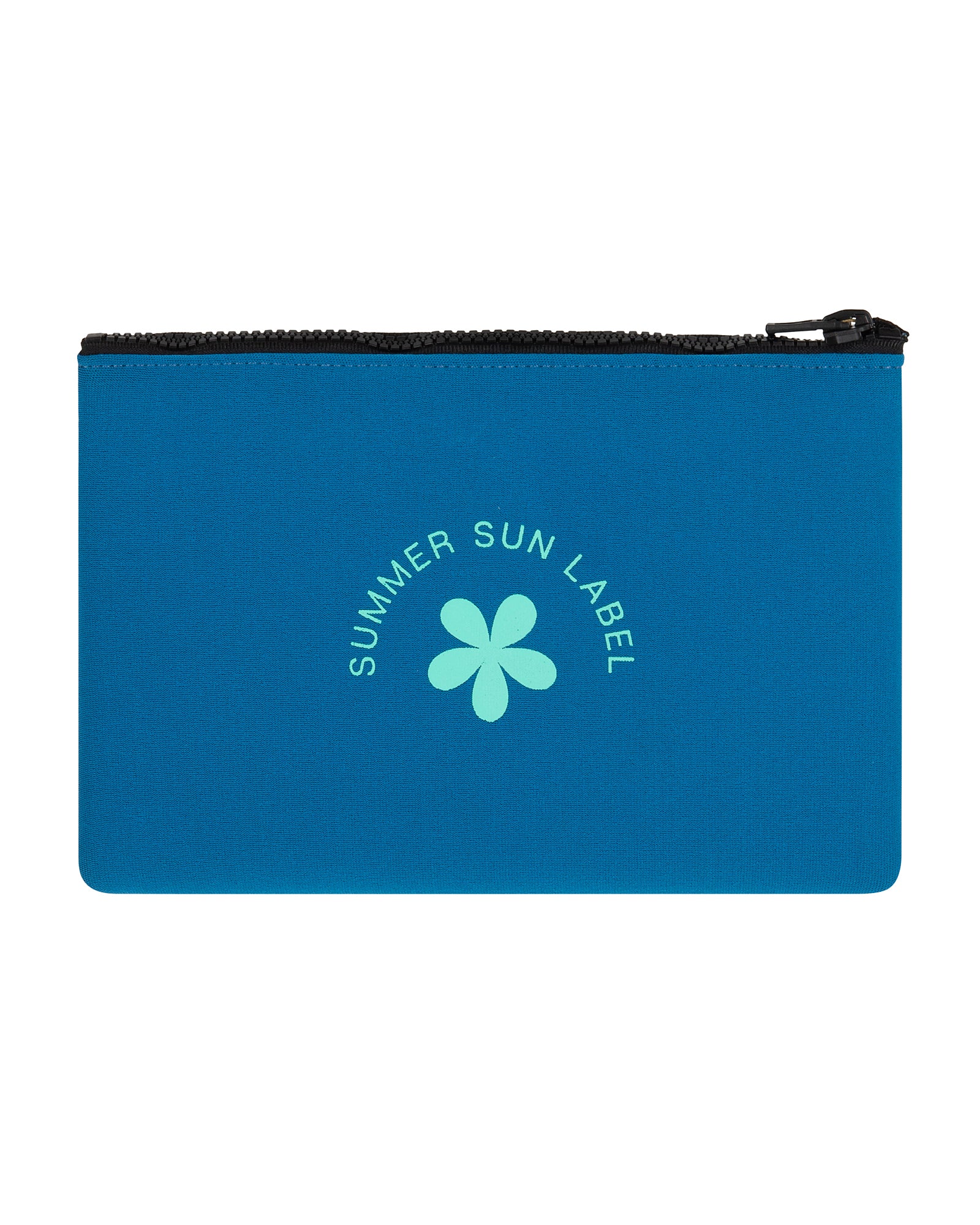 Beach Pouch - Mint/Marine Blue