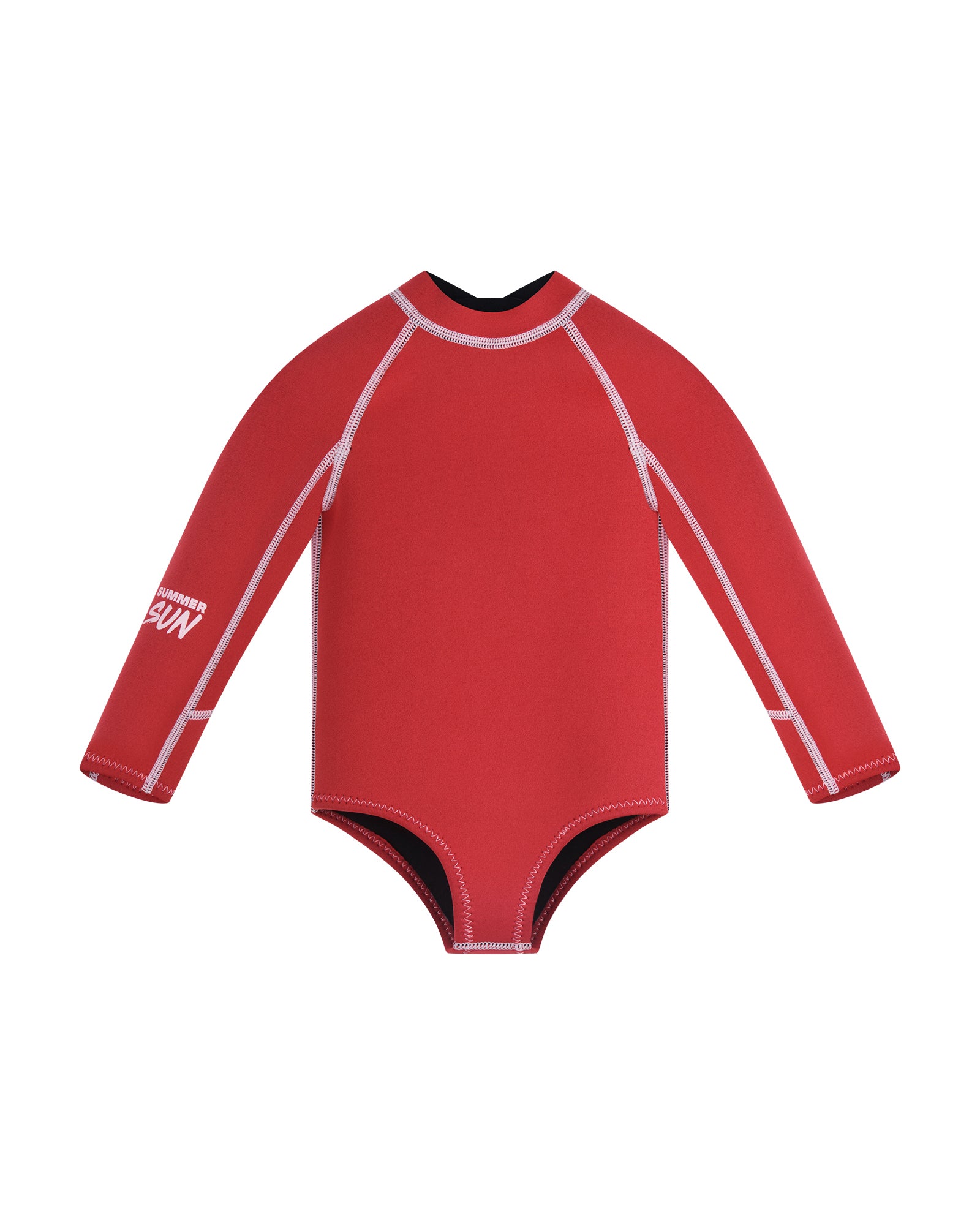 Long Sleeve Paddle Suit - Tomato /Powder Pink