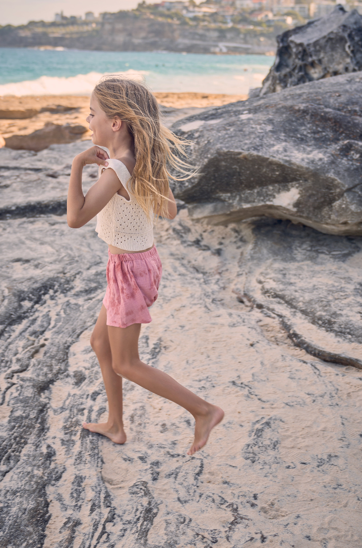 Adventure Short - Pink Tie Dye