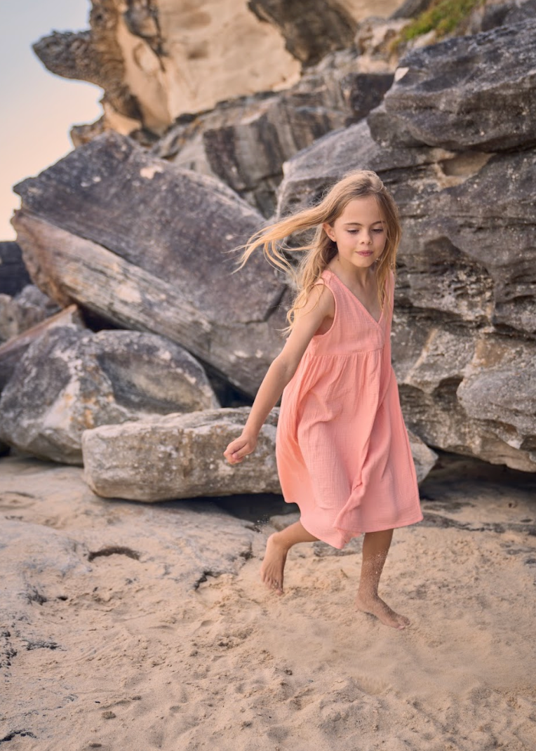 Everyday Dress - Coral Pink