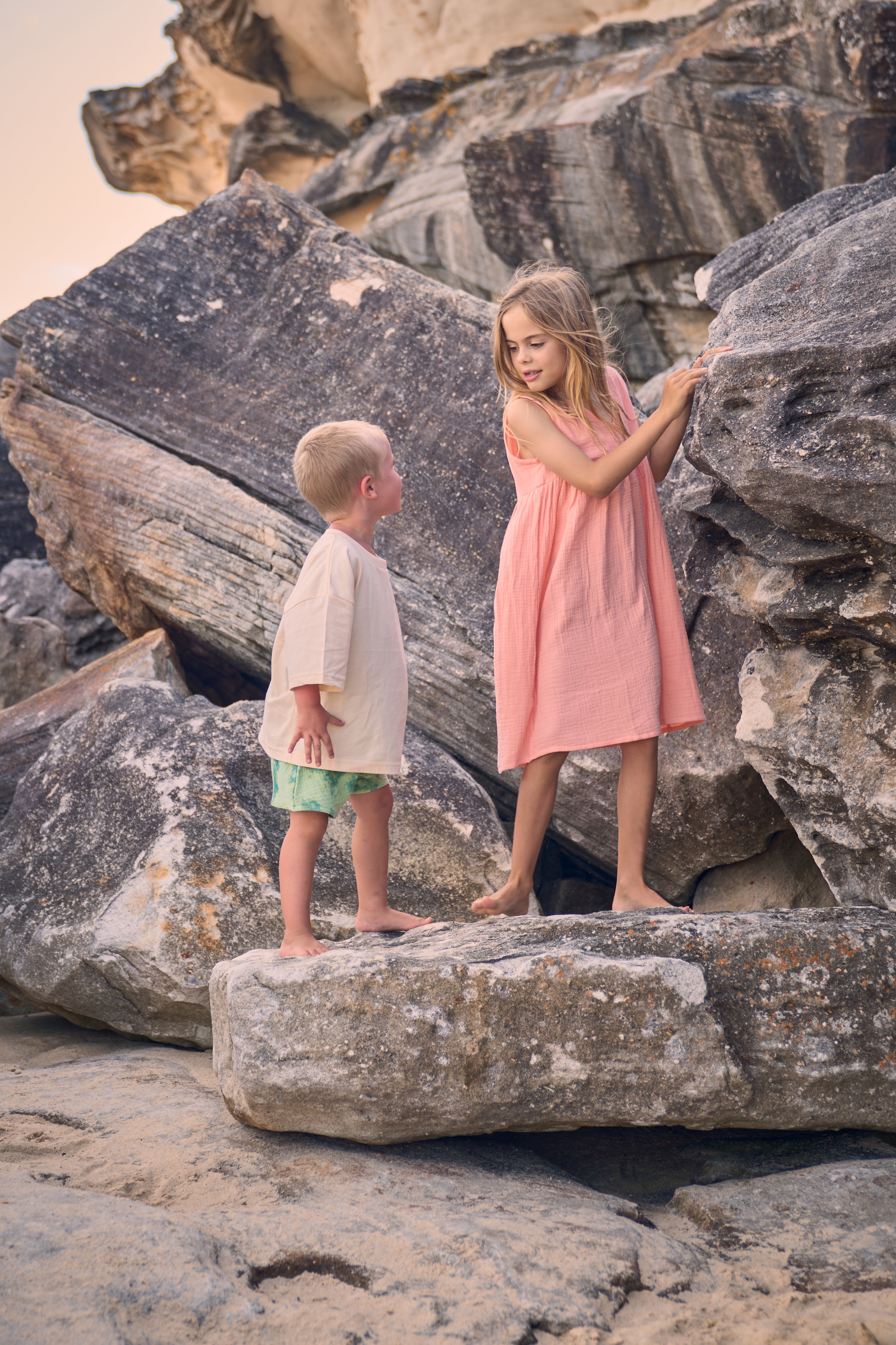 Everyday Dress - Coral Pink
