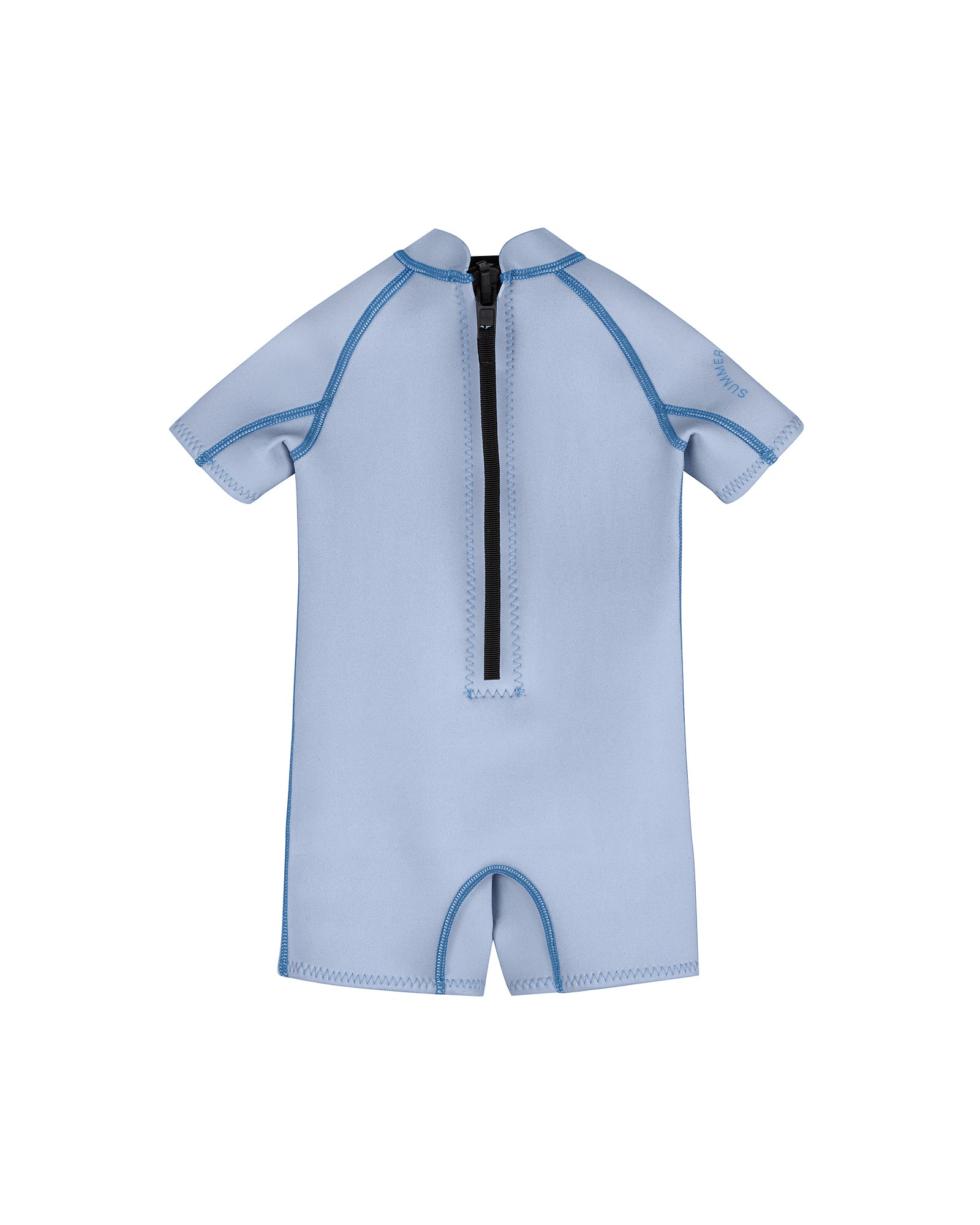 Short Sleeve Springsuit - Dusty Blue/Marine Blue