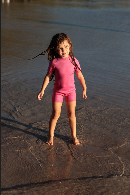Short Sleeve Springsuit - Fuschia Pink