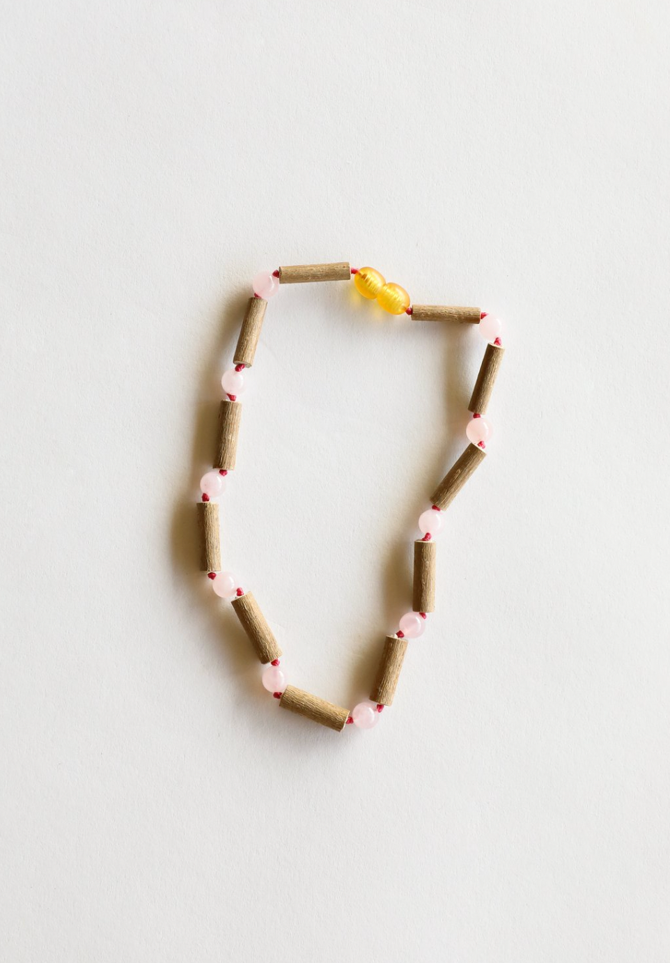 Hazelwood + Rose Quartz Necklace