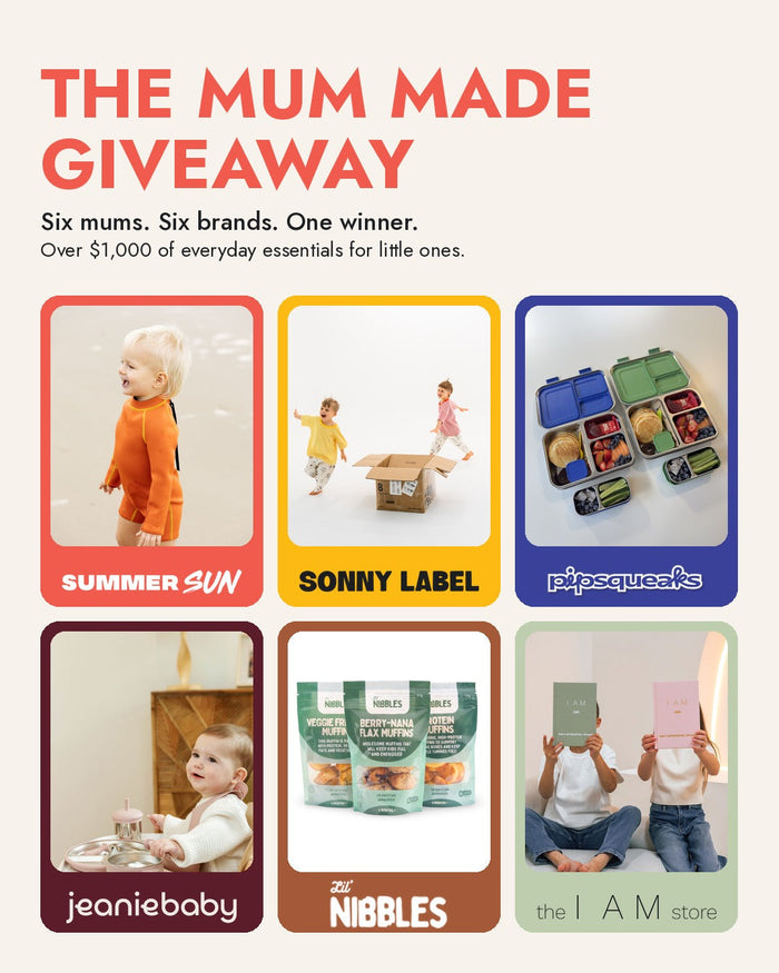 The Mum Made Giveaway: six mums, six brands, over $1,000 in prizes for one family