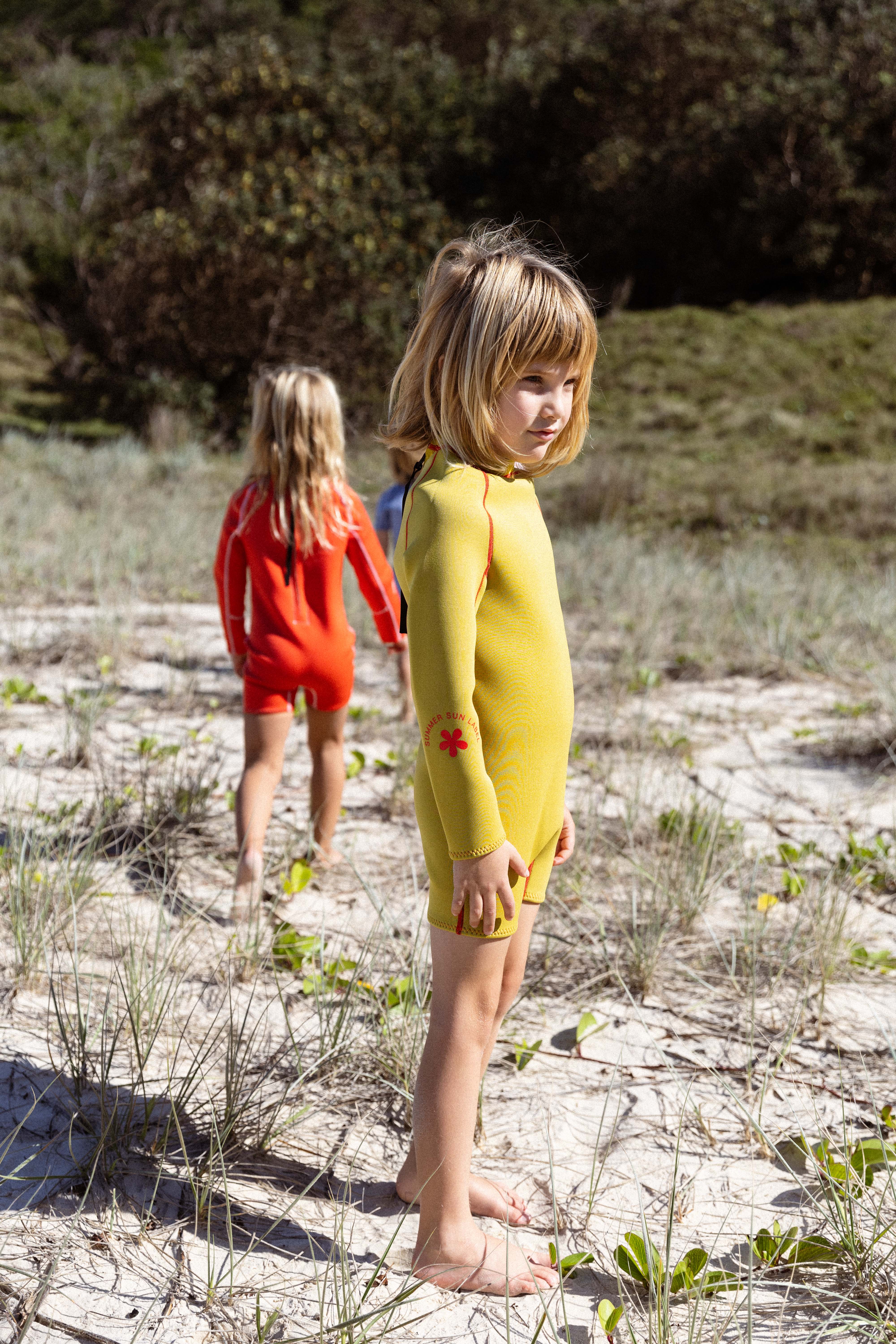 Springsuit Wetsuit Mustard/Tomato