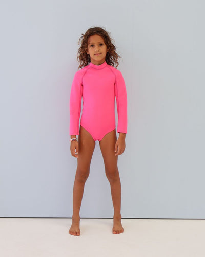 Long Sleeve Paddle Suit - Candy Pink