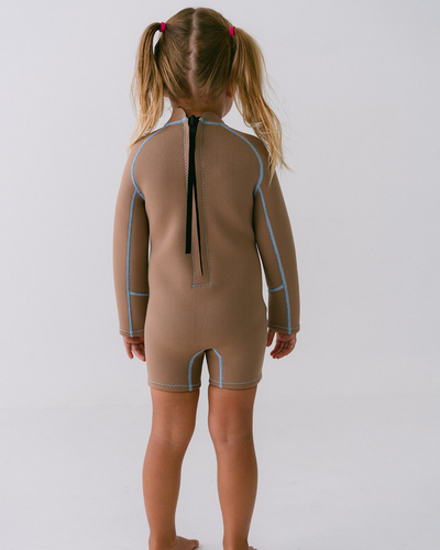 Springsuit Wetsuit - Mocha/Blue