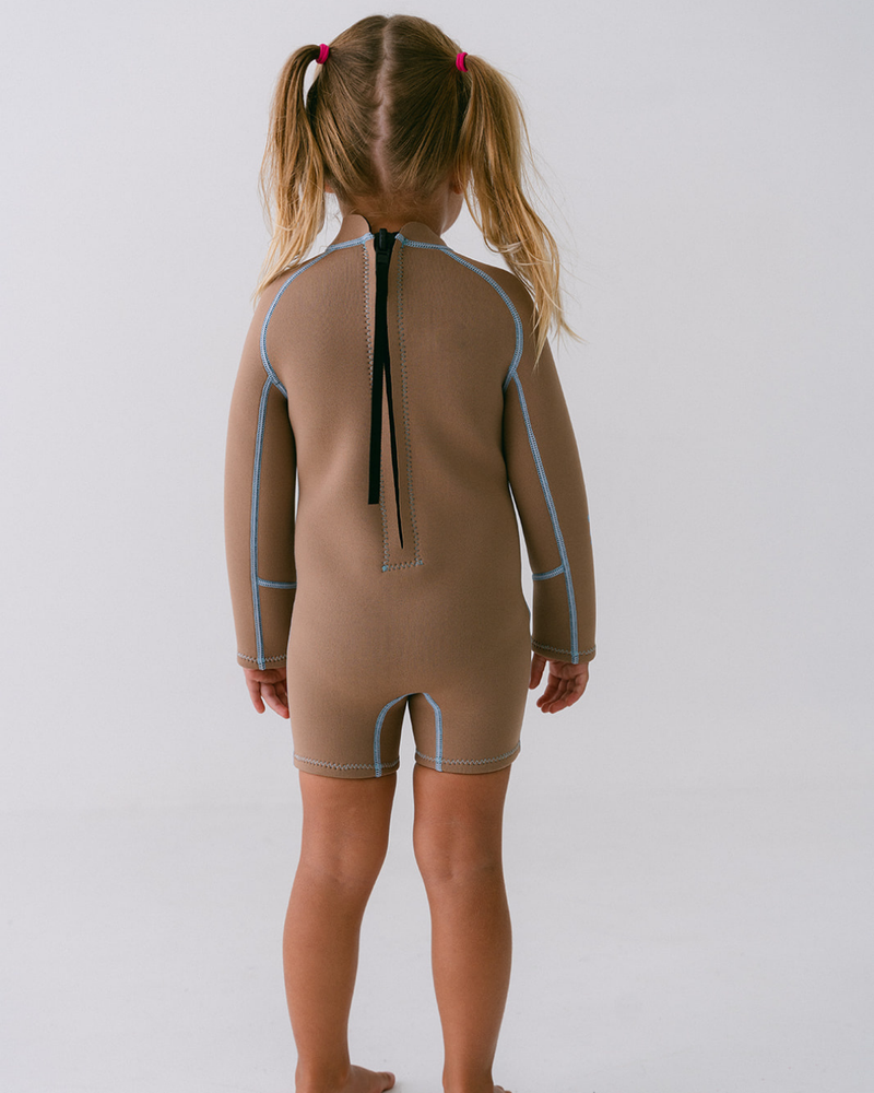 Springsuit Wetsuit - Mocha/Blue
