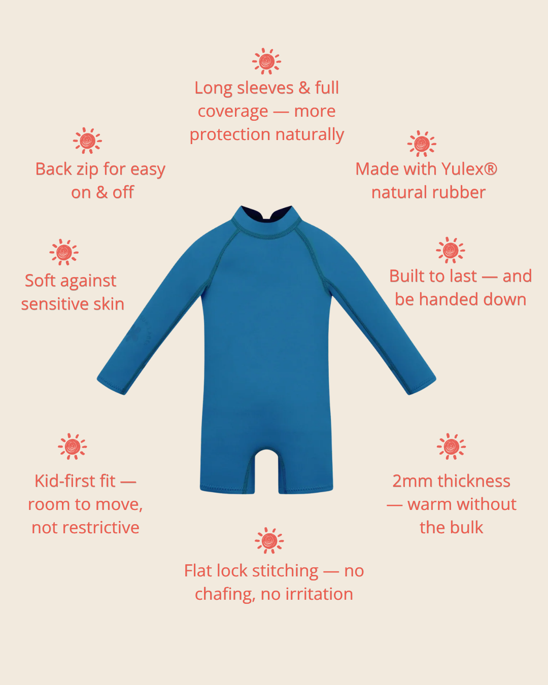 Springsuit Wetsuit - Marine Blue