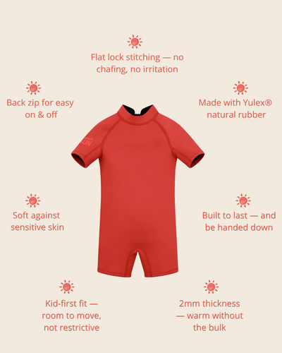 Short Sleeve Springsuit - Chilli
