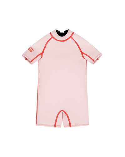 Short Sleeve Springsuit - Powder Pink/Tomato