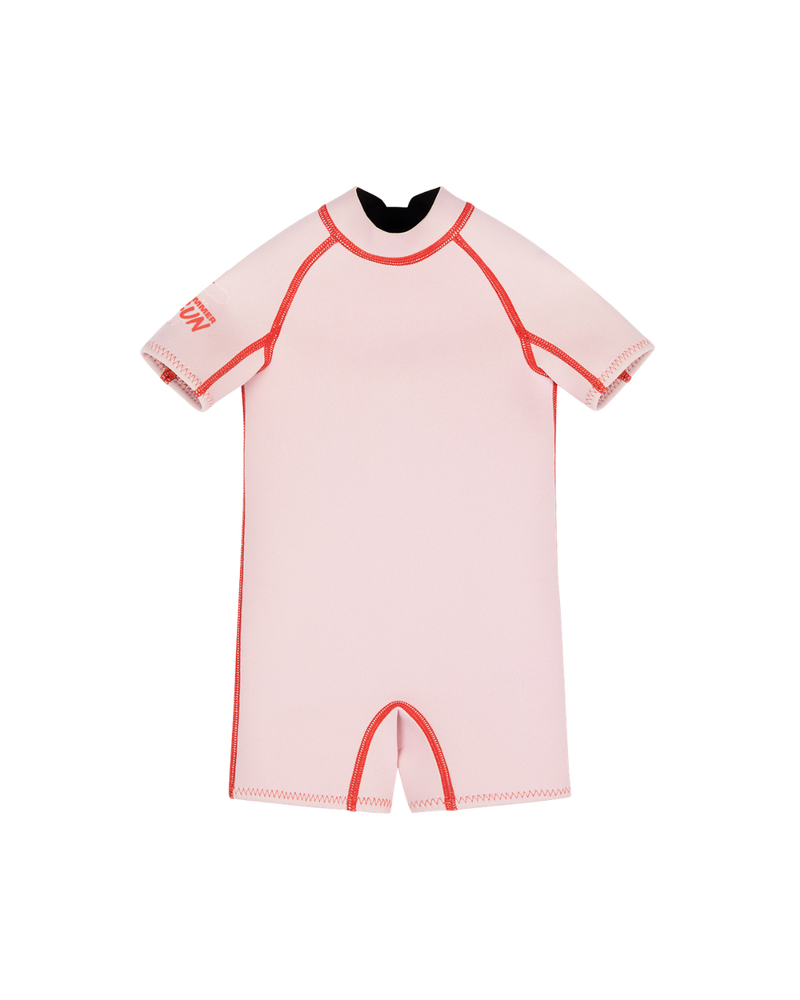 Short Sleeve Springsuit - Powder Pink/Tomato