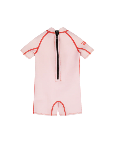 Short Sleeve Springsuit - Powder Pink/Tomato