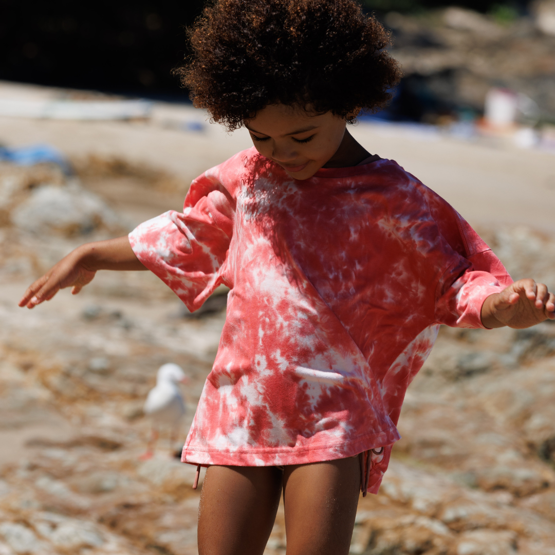 Short Sleeve T-Shirt - Red Tie Dye