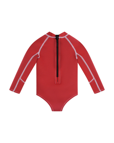Long Sleeve Paddle Suit - Tomato /Powder Pink