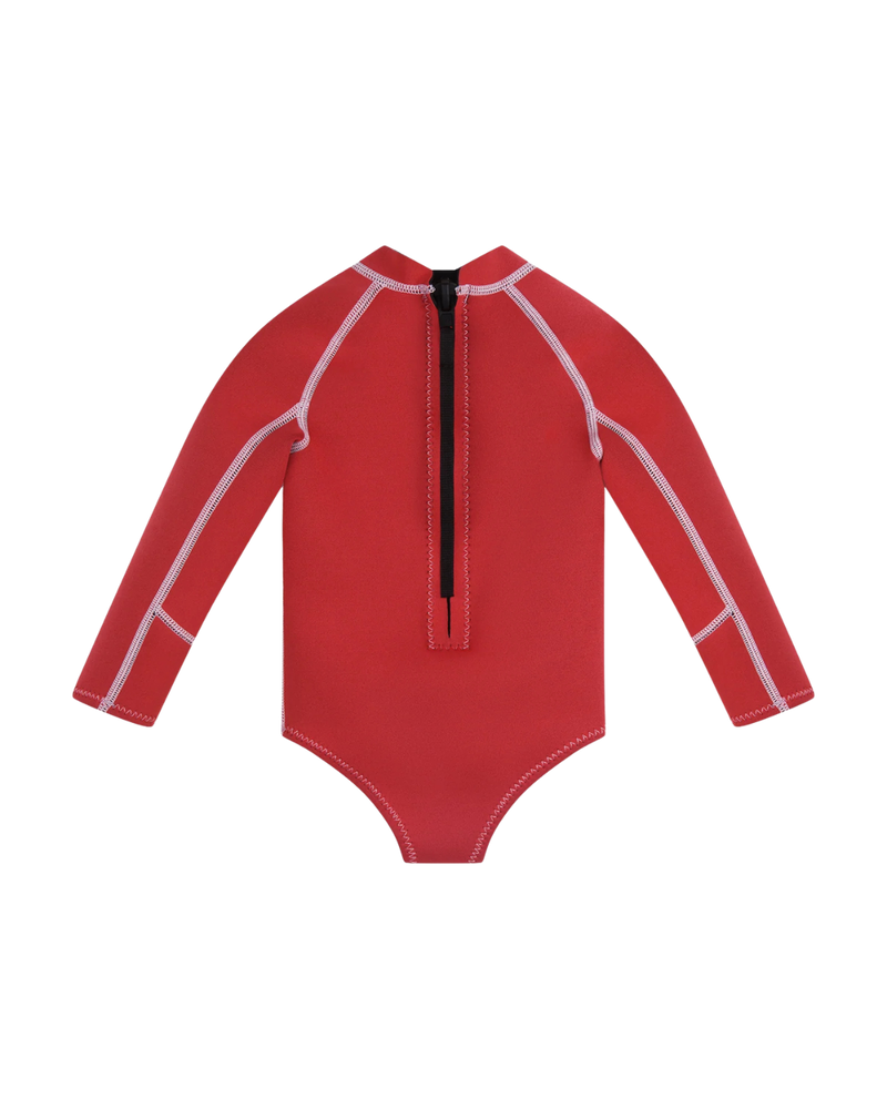 Long Sleeve Paddle Suit - Tomato /Powder Pink