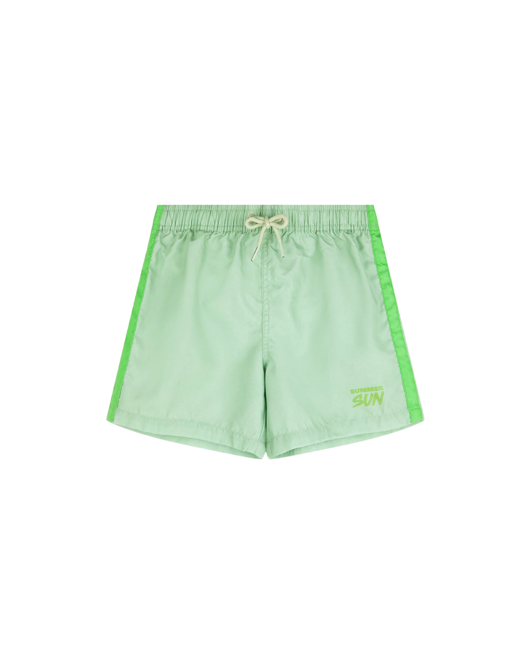 Sage with Palm Stripe Boardshort