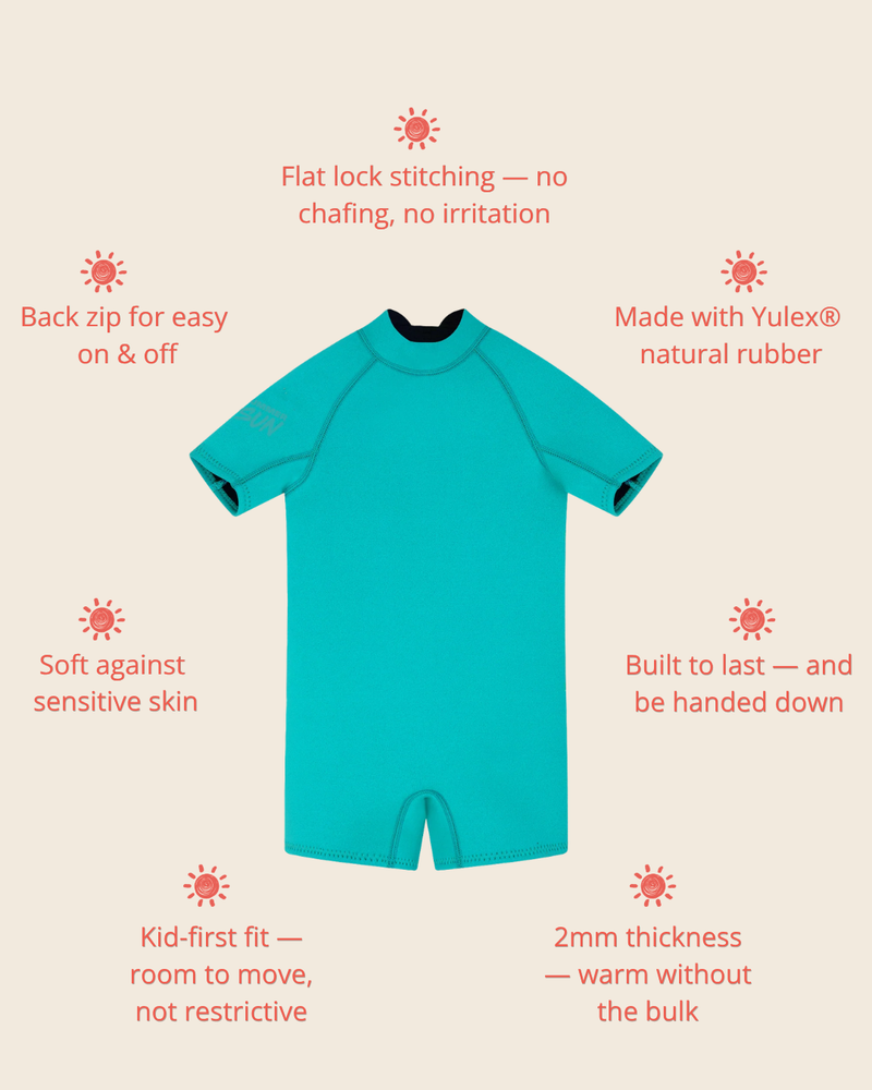 Short Sleeve Springsuit - Teal