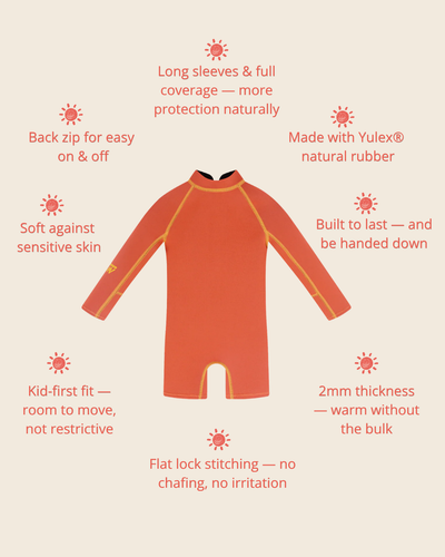 Springsuit Wetsuit - Mandarin/Sunflower
