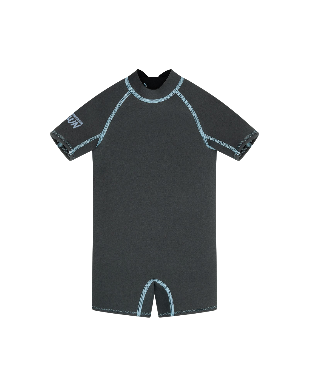 Short Sleeve Springsuit - Charcoal/Dusty Blue