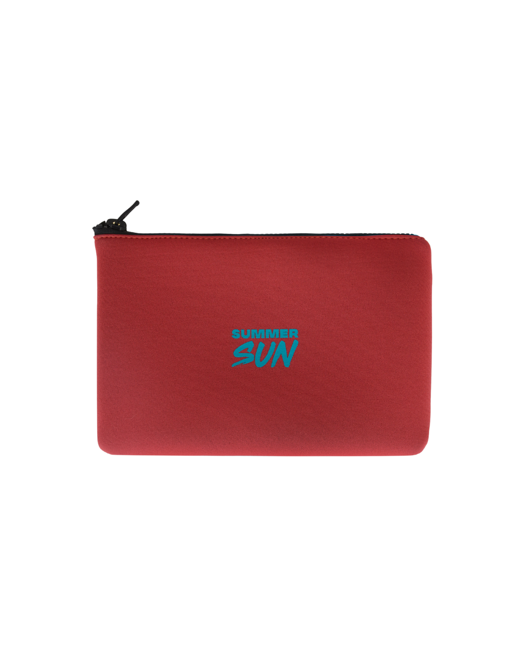 Beach Pouch - Tomato/Teal