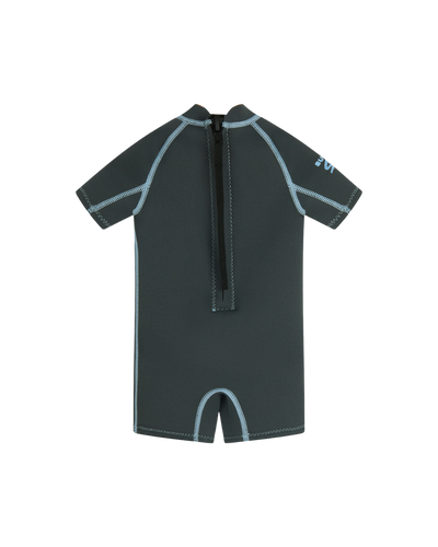 Short Sleeve Springsuit - Charcoal/Dusty Blue