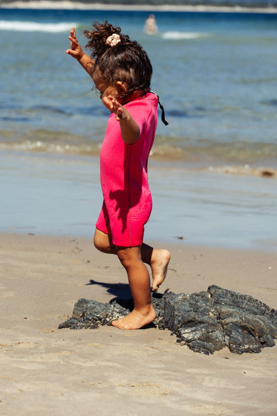 Short Sleeve Springsuit - Candy Pink
