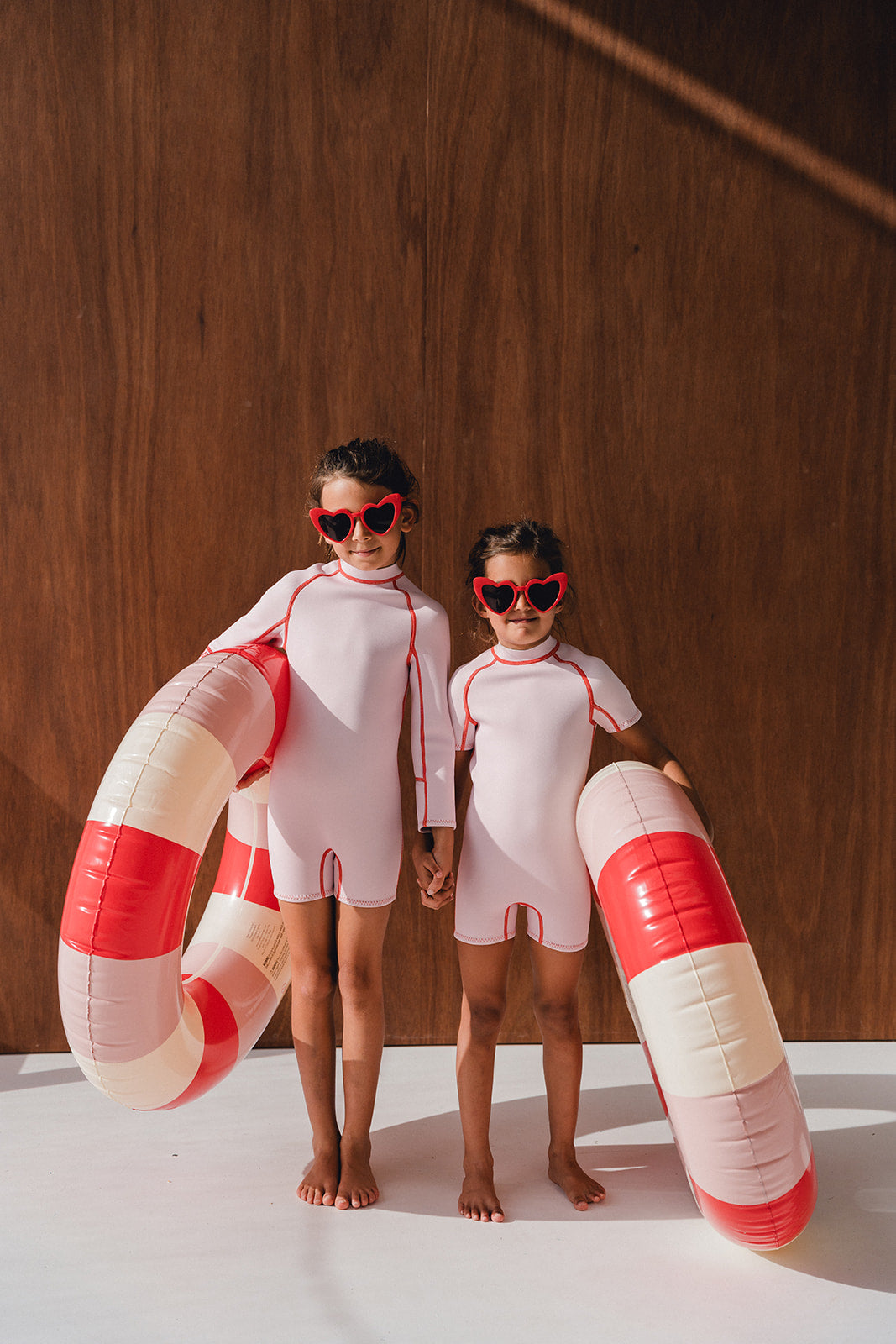 Springsuit Wetsuit - Powder Pink/Tomato