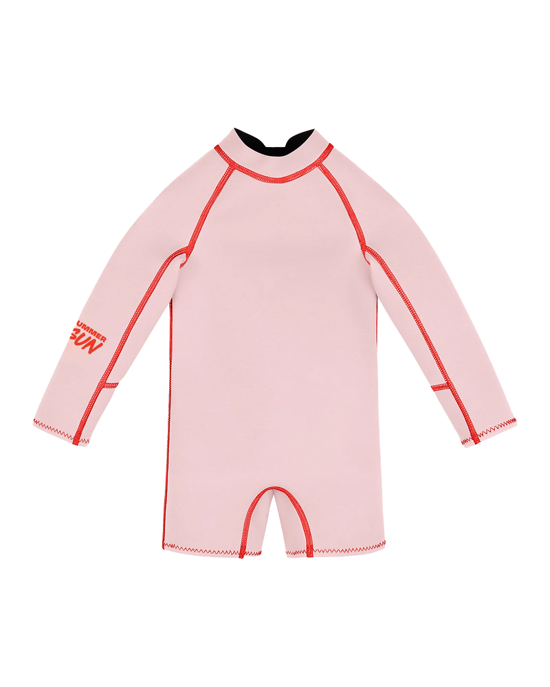 Springsuit Wetsuit - Powder Pink/Tomato