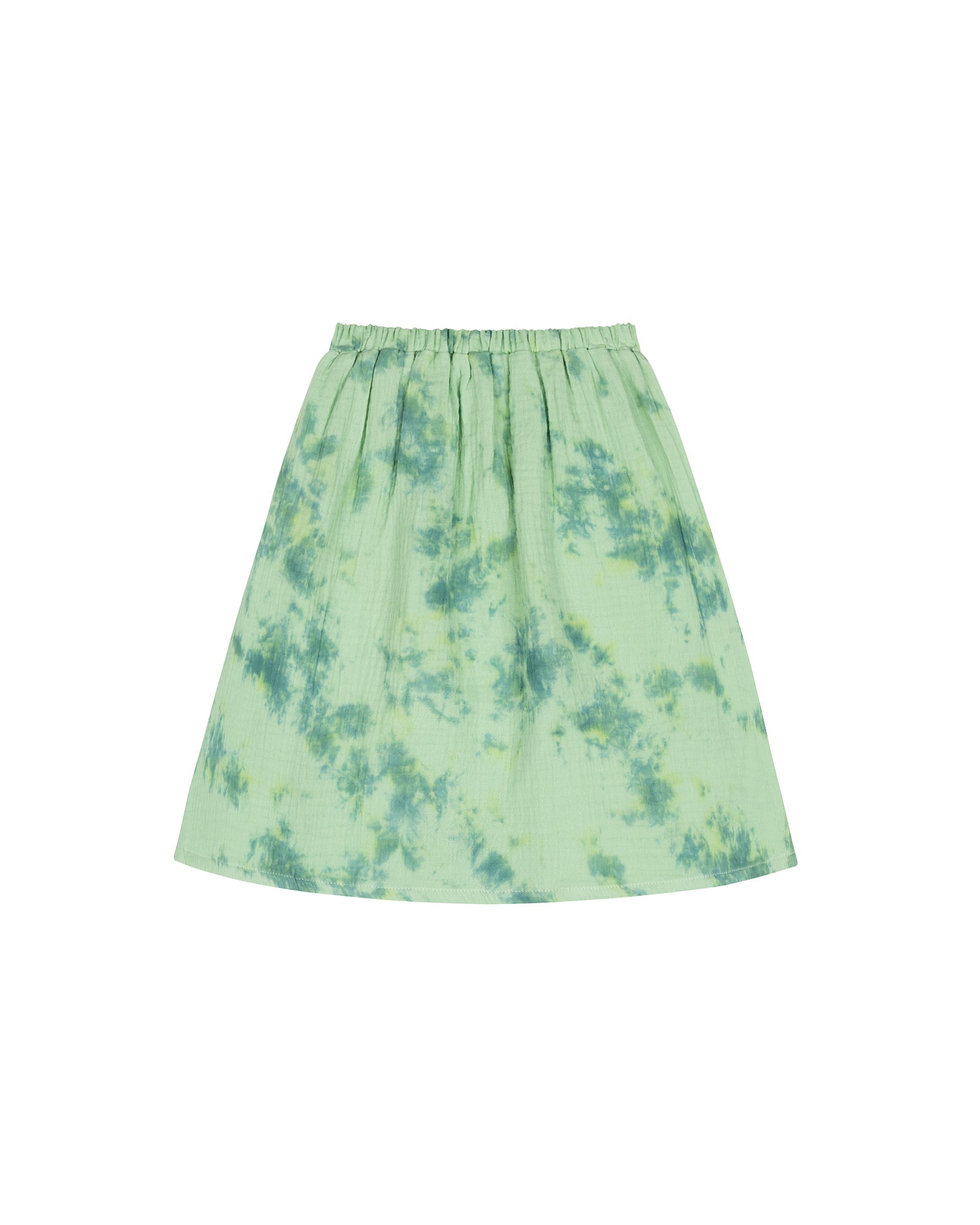 Relaxed Skirt - Green Tye Die