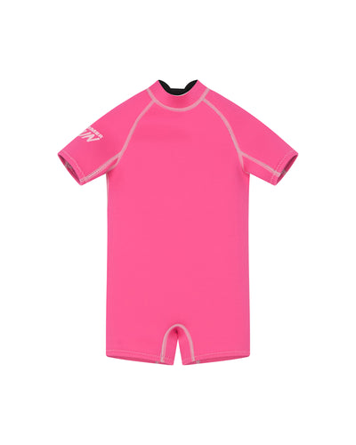 Short Sleeve Springsuit - Candy Pink/Powder Pink