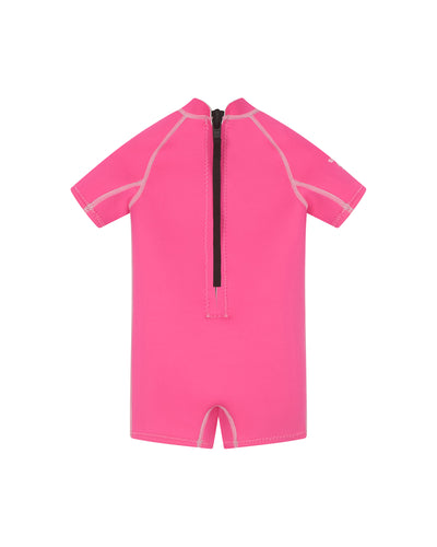 Short Sleeve Springsuit - Candy Pink/Powder Pink