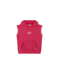 Sleeveless Hoodie - Candy Pink/Powder Pink