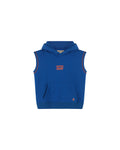 Sleeveless Hoodie - Marine/Mandarin